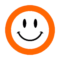 Happy Smiley Face Sticker by Ologie 2.0