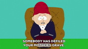sad chair GIF by South Park 
