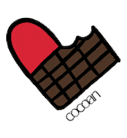 cocoanchocolateria love heart sweet colorful Sticker