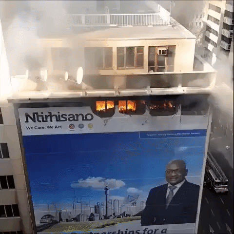 Fire Tears Through Gauteng Premier's Office