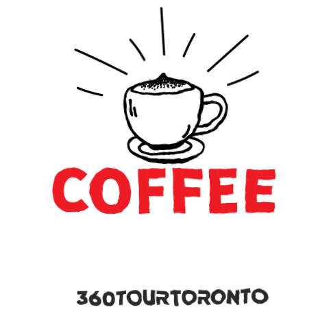 360tourtoronto coffee good morning caffeine latte Sticker