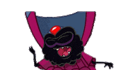 Sleepy Spider Sticker by Om Nom