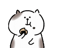 Cat Eat Sticker by yoyoyon