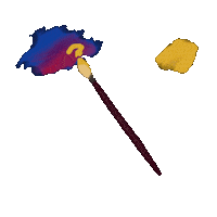 Artist Painting Sticker