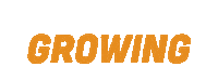 omerscreativeworld text orange grow progress Sticker