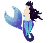 SquatchandSiren mermaid pinup squatch and siren squatchandsiren Sticker