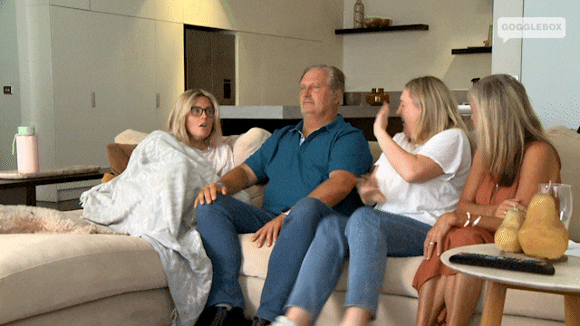 Scared Family GIF by Gogglebox Australia