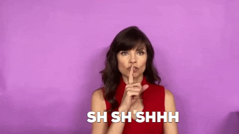 Shush GIF by Your Happy Workplace