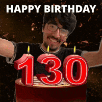 130Th Birthday GIF