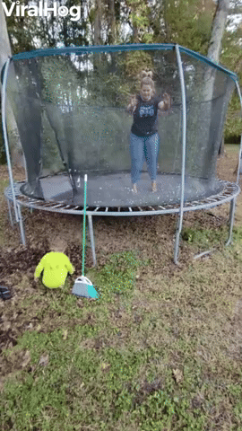 Old Trampoline Spoils Backflip Attempt