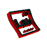 Lab54_uk houseparty boilerroom lab54 lab54 red Sticker