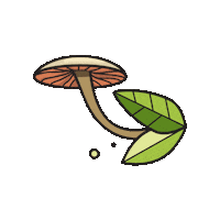 Mushroom Sticker by Fungi Academy