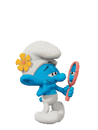 Mirror Vanity Sticker by Smurfs Movie