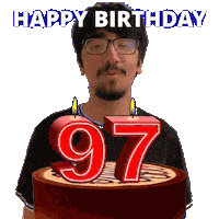 97 Birthday Sticker