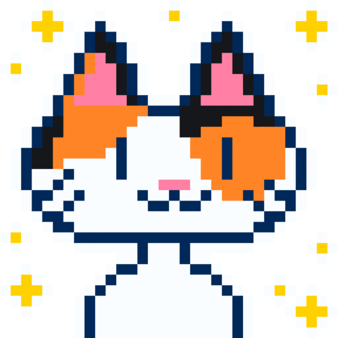Cat Pixel Art Sticker