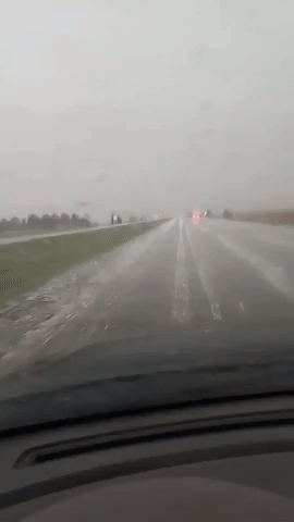 Hailstorm Pummels Northeastern Nebraska