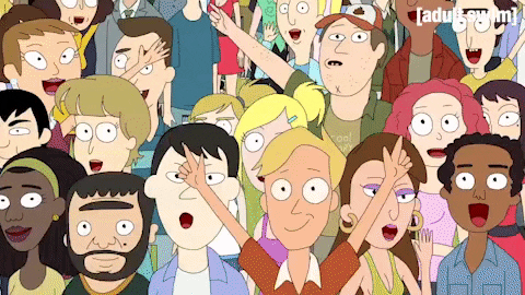 Season 1 Crowd GIF by Rick and Morty