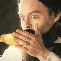 bill hader drinking GIF