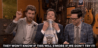 jimmy fallon s'mores GIF by The Tonight Show Starring Jimmy Fallon