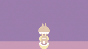 annieteng fly rabbit toilet 兔子 GIF