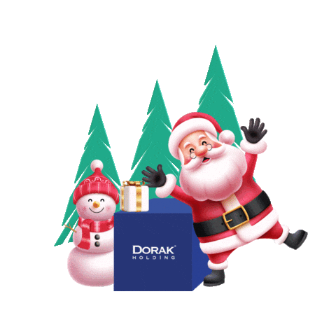 dorakholding giphyupload christmas snow santa Sticker