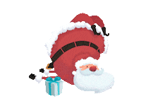 MyndSKCZ christmas santa gift yoga Sticker