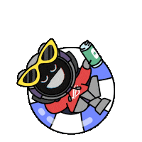 Summer Swimming Sticker by Republic of Gamers