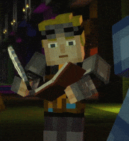 Minecraft Story Mode Book GIF