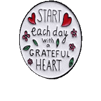 pinnedpins heart day christian grateful Sticker
