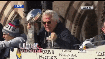robert kraft patriots parade GIF by NFL