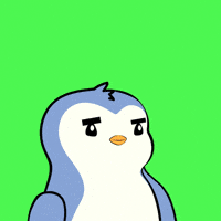 pudgypenguins penguin pudgy pudgypenguins looking GIF