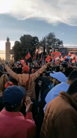 Moroccans in Marrakech Celebrate as Team Reaches World Cup Semis