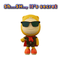 Be Quiet Top Secret Sticker by Gumazing