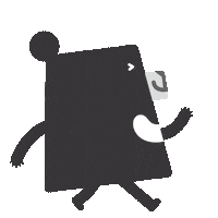 走路 On The Way Sticker by 黑啤 BEERU