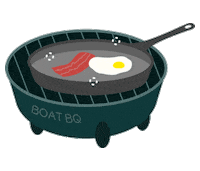 Boatbq Sticker by Production Pirates