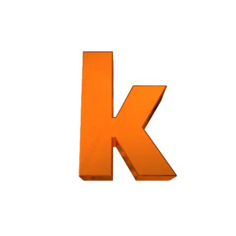 Alphabet K Sticker by ratedglobal