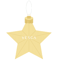 Christmas Star Sticker by Vesca Beauty