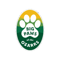 Dog Rescue Big Paws Sticker by Big Paws of the Ozarks