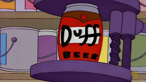 freslyseasonedpotato giphygifmaker the simpsons april fools slow duff shake GIF