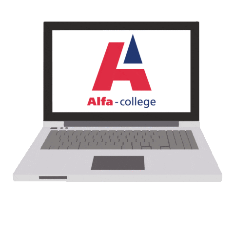 School Laptop Sticker by Alfa-college