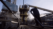 HydroEnergy work pole worker labour GIF
