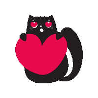 Cat Love Sticker by Yappy Pets