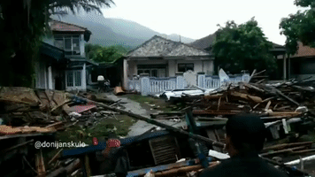 Tsunami Devastates Indonesian Coastline