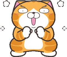Happy Cat Sticker by MochiDad