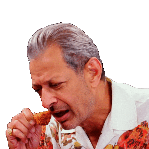Hungry Jeff Goldblum Sticker by First We Feast