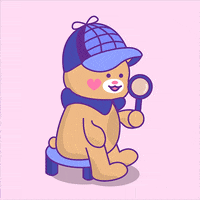 Suspicious Bear GIF by Jessica Lau