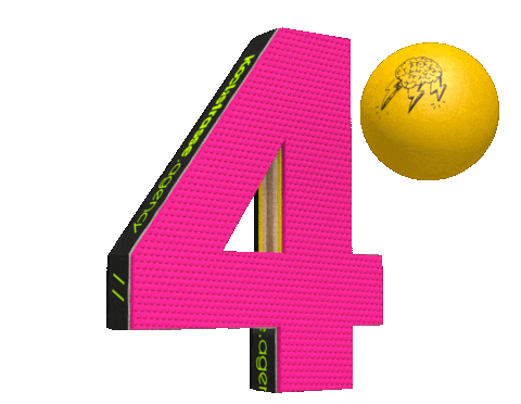 Ping Pong 3D Sticker by Kochstrasse™