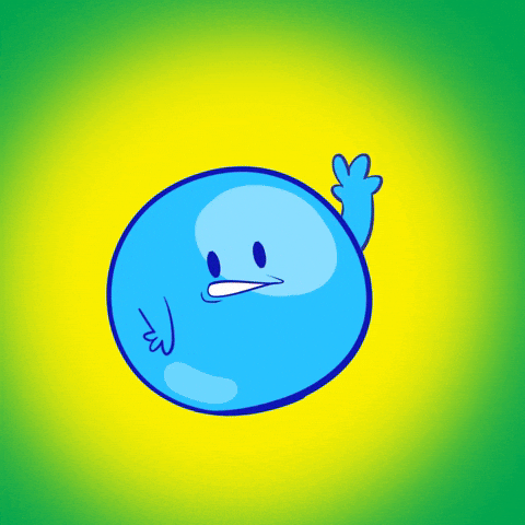 Happy Blue Ball GIF