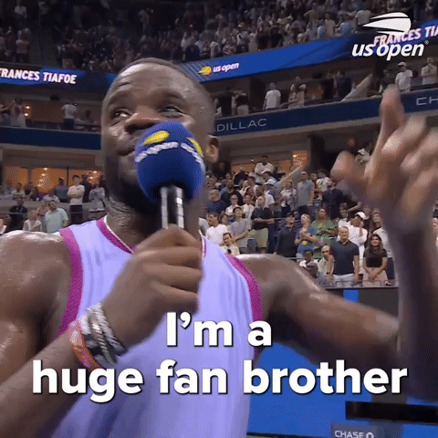 Tiafoe interview - huge fan