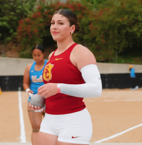 Fight On Track Field GIF by USC Trojans